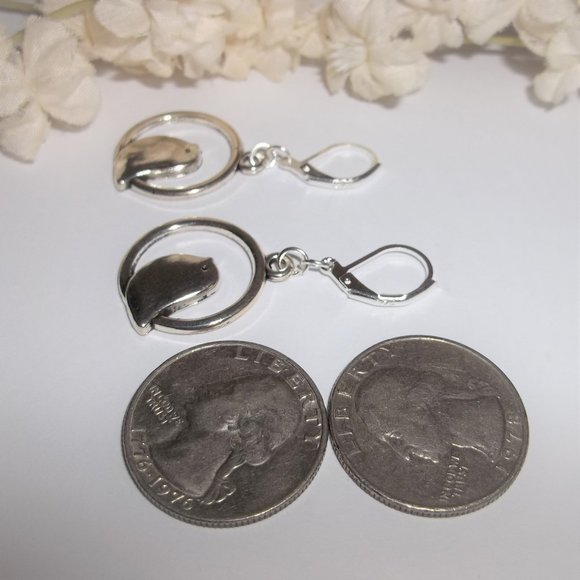 Earring, Bird Earring, Silver Bird Earring, Bird Jewelry, Earring Set, NWT D057 - Picture 6 of 9